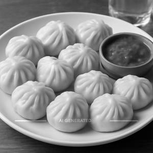 Veg Steamed Momos [10 Pieces]