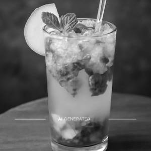 Green apple mojito