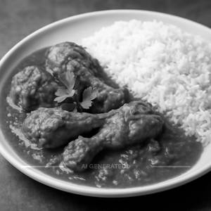 Chicken Curry With Steamed Rice