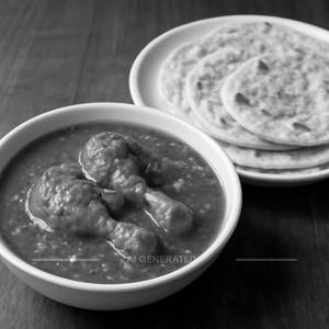 Chicken masala+ 3 roti