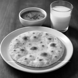 Fulka roti 4pcs (wheat) double egg kosha