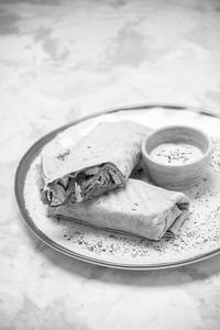 Malai Chicken Breast Rumali Wrap
