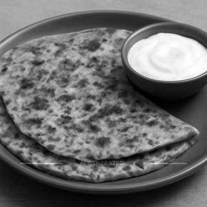 Methi Paratha with Curd