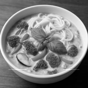 Green Thai Curry With Noodles