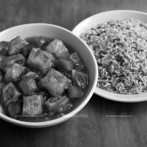 Chilli Paneer with Fried Rice