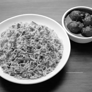 Veg Fried Rice + Manchurian