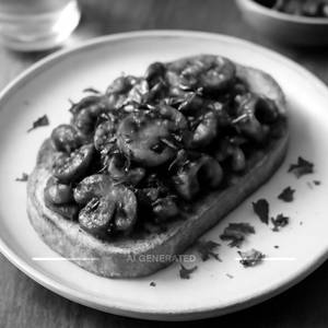 Bruschetta mushrooms.