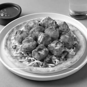 Peri Peri Paneer Open Shawarma