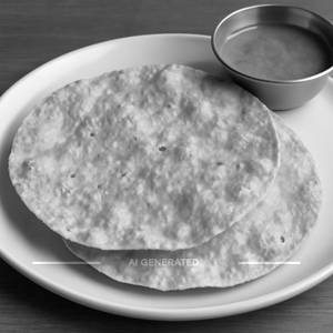 Fry papad [2 pieces]