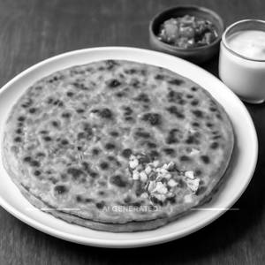 Paneer Onion Paratha