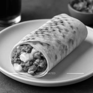 Chicken Schezwan Shawarma With Cheese