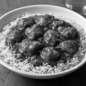 Chicken Manchurian Rice Gravy