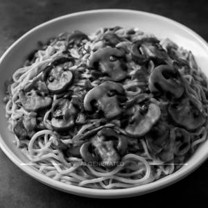 Mushroom noodles