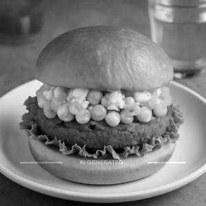 Corn and cheese burger