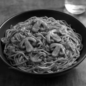 Mushroom Schezwan Noodles
