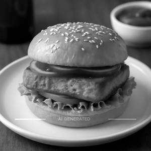 Spicy paneer burger