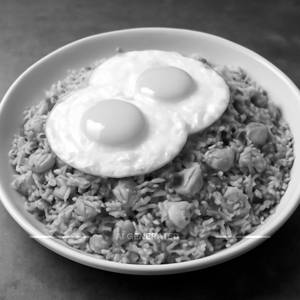Double egg chicken fried rice