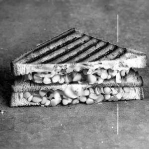Corn mushroom sandwich