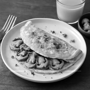 Mushroom omelette