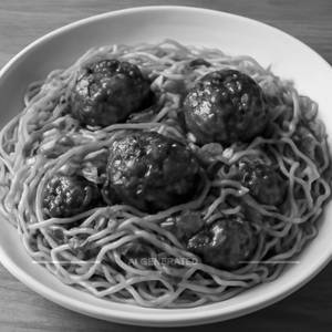 Veg manchurian noodles