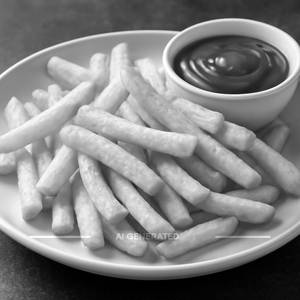 French fries salted