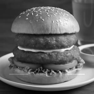 Veg Snacker Double Patty Burger
