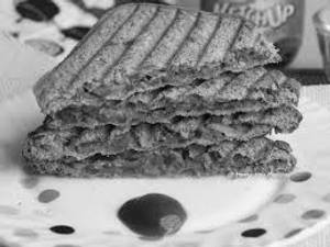 Veg Brown Bread Grilled Sandwich Without Cheese