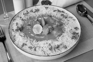 Chicken Thai Curry Red With Basil Rice
