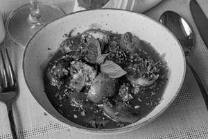 Roasted Mushroom In Black Pepper Sauce