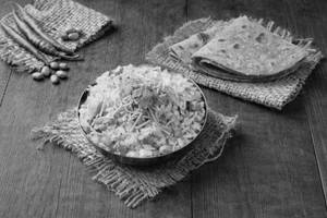 Poha And Sev With 2 Thepla