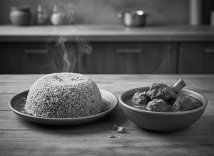 Bagara Rice + Mutton Curry