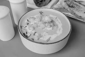 Cream Of Mushroom Soup With Prawns