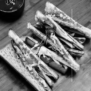 Roasted veggies sandwich j
