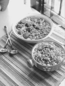 Veg Manchurian With Fried Rice