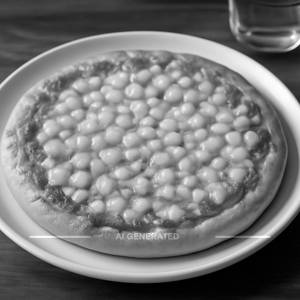 Gold corn pizza