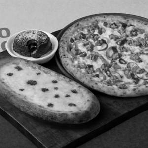 Peri Peri Chicken Pizza+Italian Cheese Garlic Bread+Choco Lava Combo