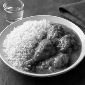 Rice With Chicken Curry