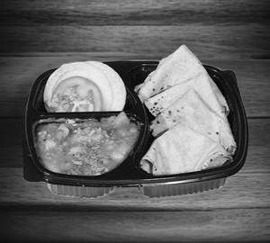Aaloo Sabji With 4 Plain Tawa Roti