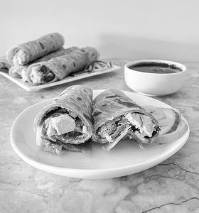 Cold Coffee With Boti Malai Roll