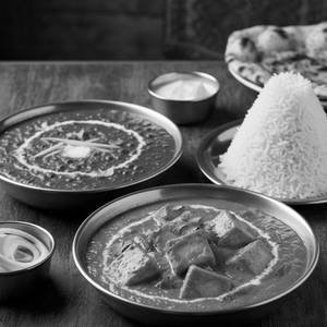 Paneer Tikka Lababdar + Apki Rasoi Dal Makhani + Rice