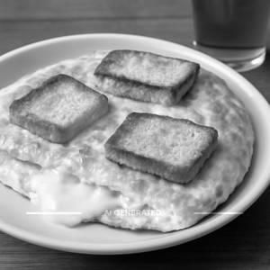 Cheese bread omlette