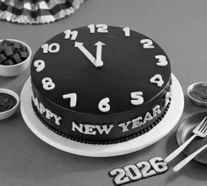 New Year 2026 Celebration Countdown Truffle Cake [500 Gms]