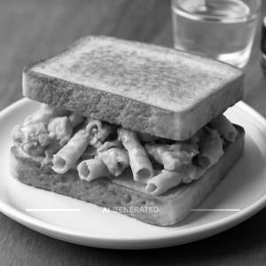 Chicken pasta sandwich
