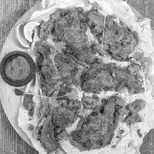 Cold Coffee With Mutton Tikka Chaap
