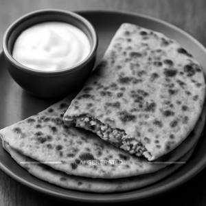 Gobhi Paratha With Curd