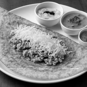 Rava Paneer Cheese Masala Dosa