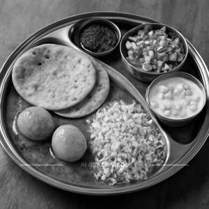 Mini anda thali