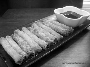 Wonton Chocolate Roll