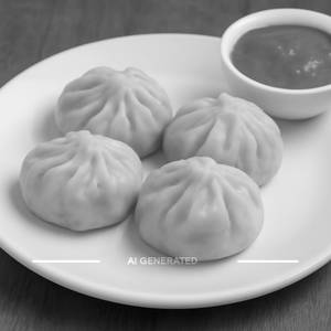 Veg Steamed Momos [4 Pieces]
