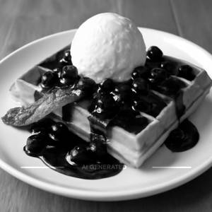 Blueberry Fantasy Waffle